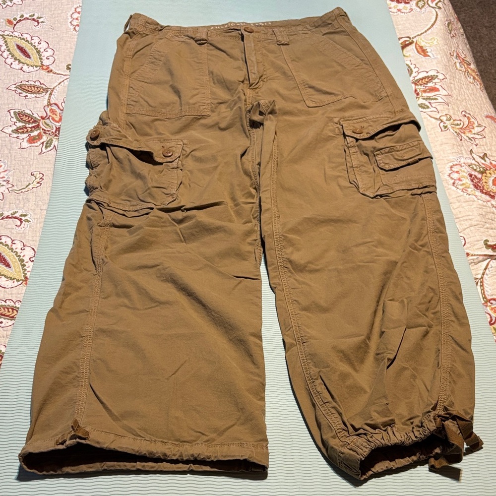 American Eagle Outfitters Tan Cargo Pants